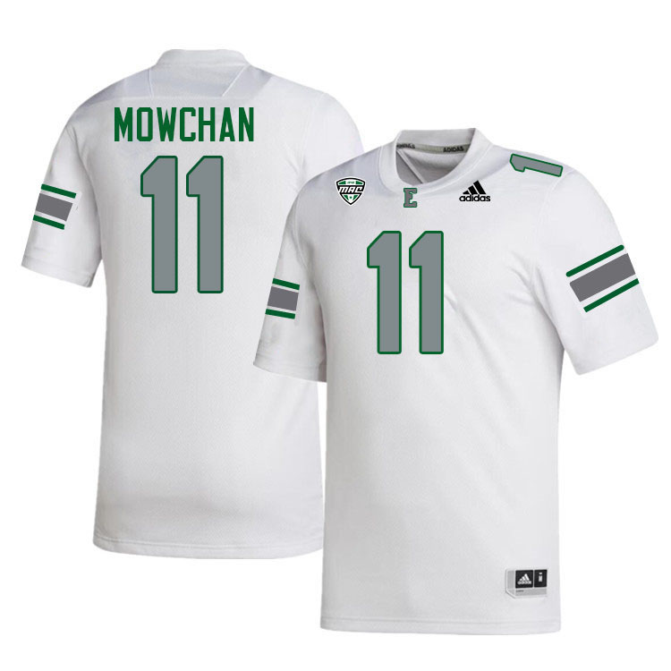 Eastern Michigan Eagles #11 Zach Mowchan College Football Jerseys Stitched-White